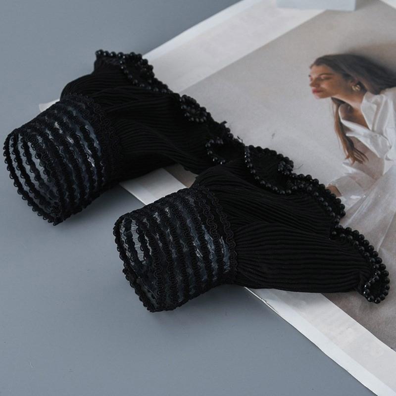 Фея наручные манжеты для рубашек Свитер Кружева с накладными рукавами Орнамент Расклешенные оборками Расклешенные рукава Накладные манжеты на запястьях