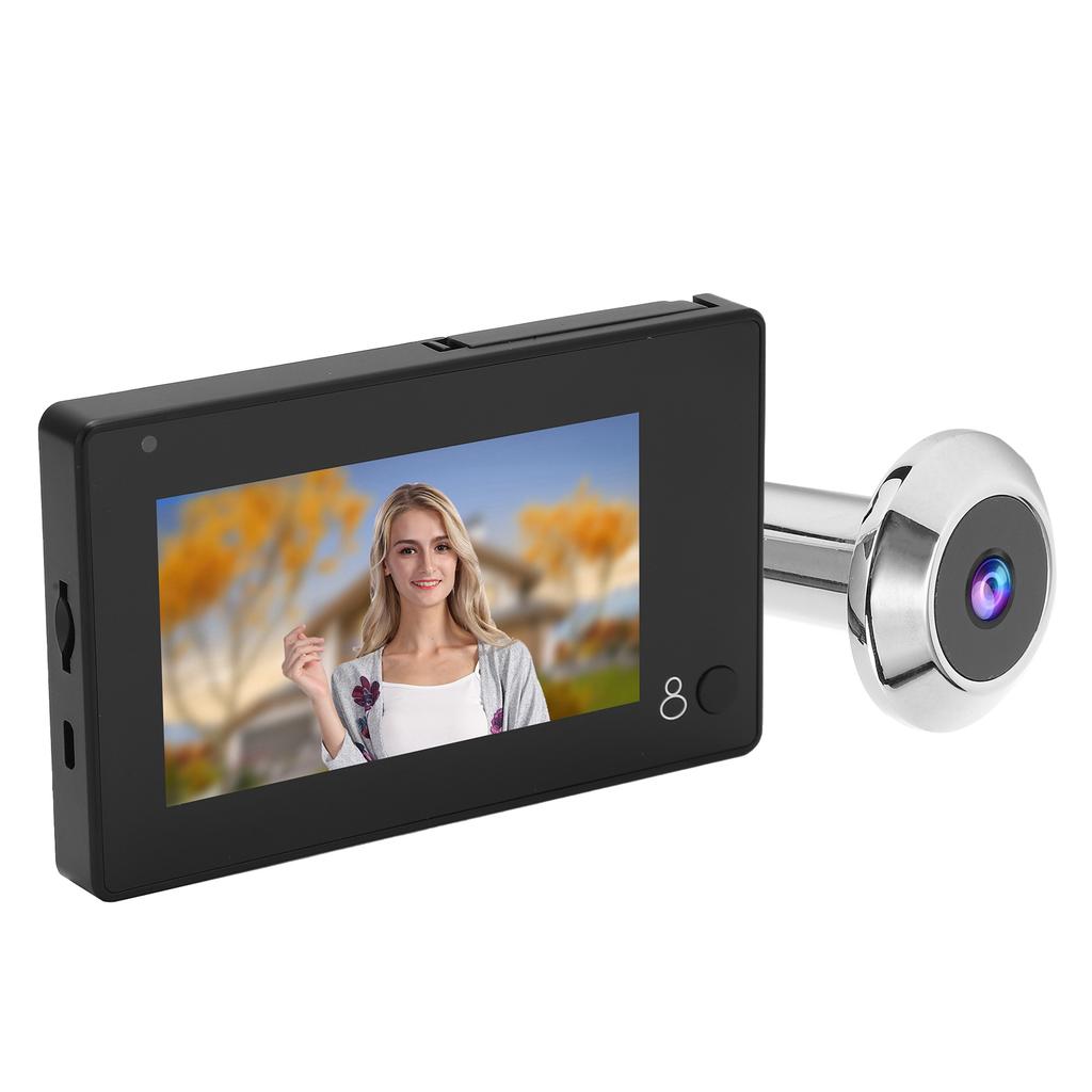 Умный видеодомофон с цветным TFT-экраном 4,3 дюйма, широкоугольным объективом 105 градусов и защитой от сбоев?Подглядывание за безопасностью дома