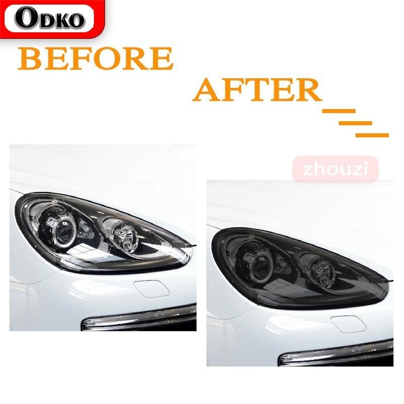 For Porsche Cayenne 2011-On 958 Car Headlight Tint Black Protective Film Taillight Transparent TPU Sticker Accessories