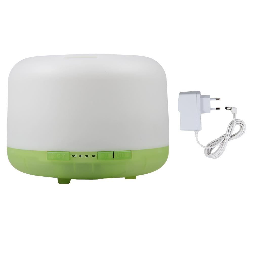 500ml Ultrasonic Air Humidifier Bedroom Aroma Diffuser with Remote Control, Auto-off and 7 Colors Light Bedside Table Light