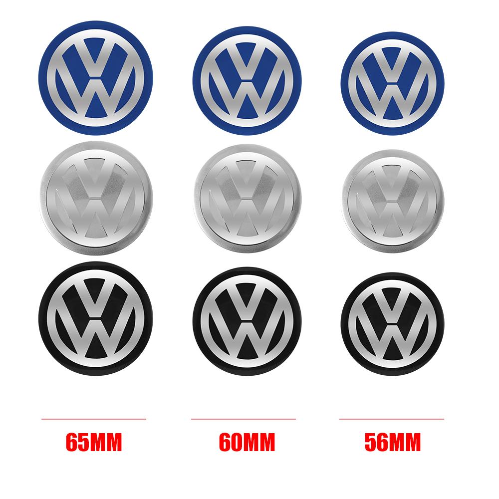 3D Styling Volkswagen Logo Car Wheel Center Cover Hub Cap Emblem sticker for VW RLine R32 Touareg CC Golf Passat GTI Polo Caddy