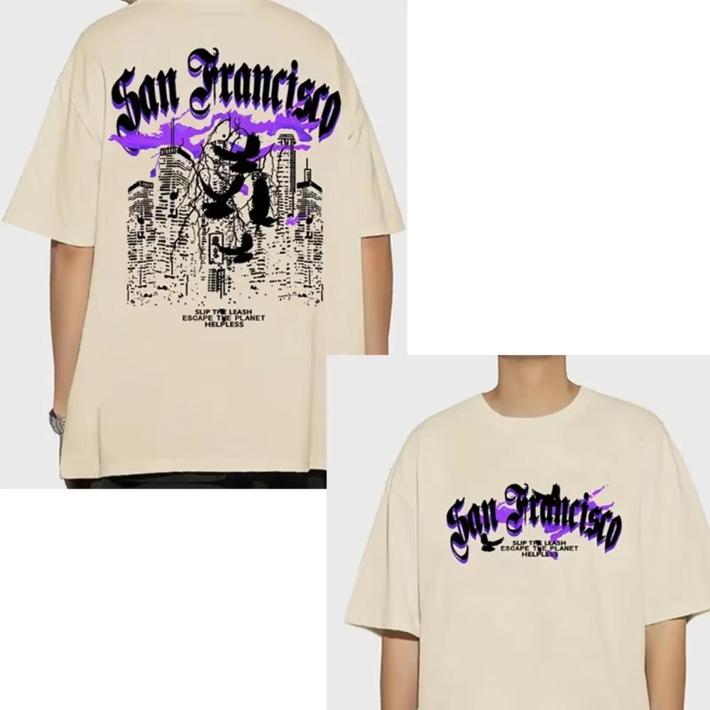 Высококачественная хлопковая мужская футболка с короткими рукавами в стиле хип-хоп, рок, ретро, летняя свободная футболка с круглым вырезом унисекс