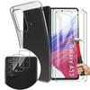 Protective Case - BOOLING - for Samsung Galaxy A53 5G - Transparent - 2 Tempered Glasses - 2 Camera Protectors