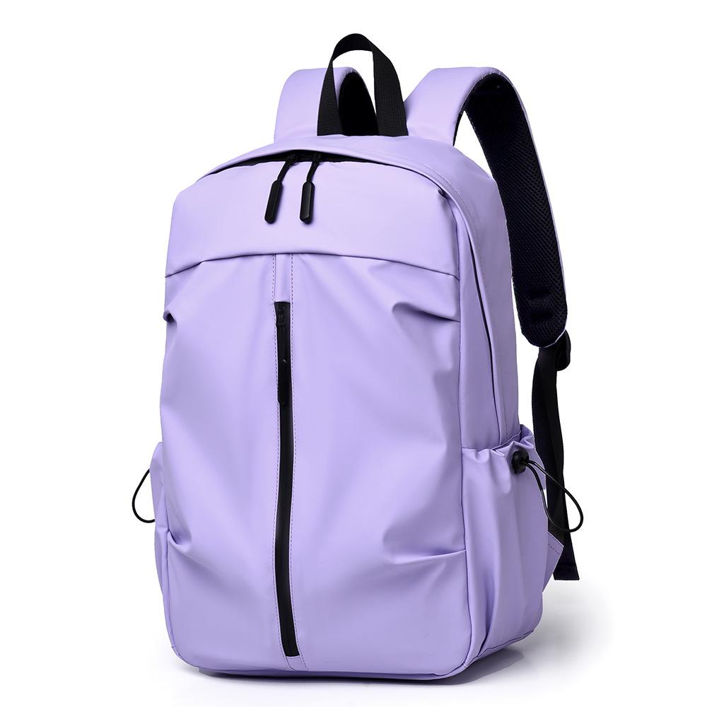 Backpack Men's Business Backpack Outdoor Wear-resistant Fabric Computer Bag Casual Simple Middle School Student Travel School Bag