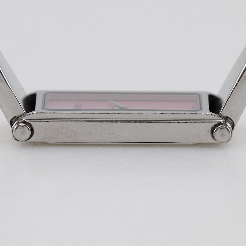 GUCCI Watches 1500L pinkDial Stainless Steel Quartz Analog display Women Used