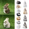 Милые Реалистичные Животные Настольные Украшения Модель Кролика Пасхальные Кролики Плюшевые Игрушки Симуляция