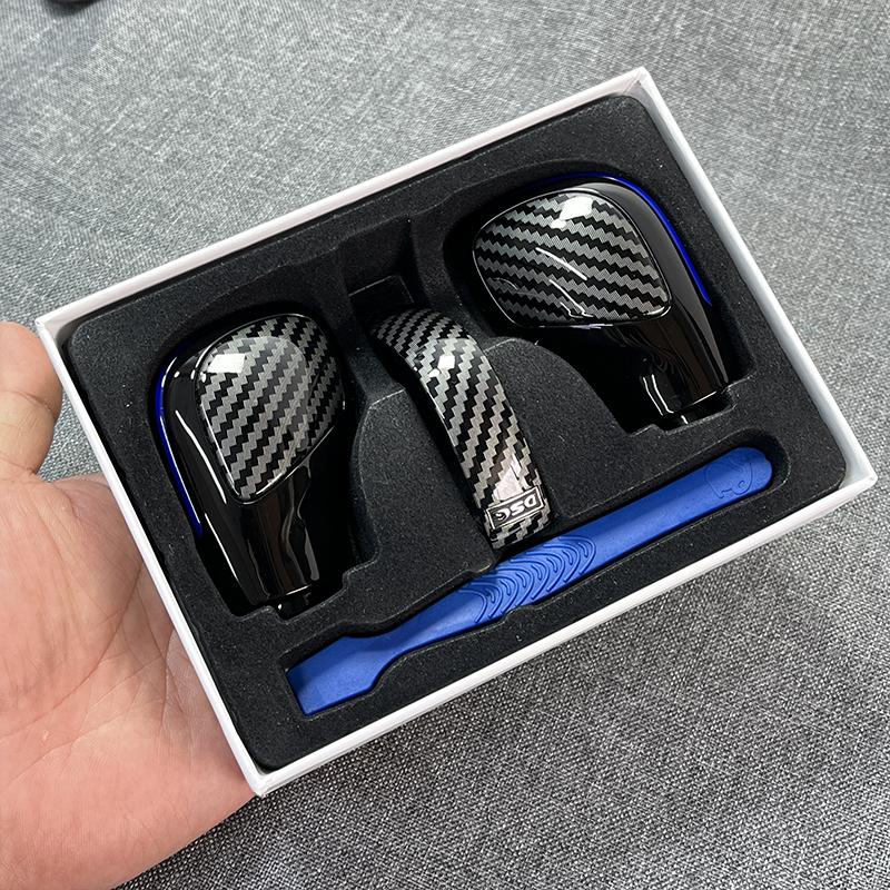 Текстура углеродного волокна, ручка переключения передач DSG, боковая крышка, эмблема DSG для VW Golf 6 Golf 7 R GTI Passat B7 B8 CC R20 Jetta MK6