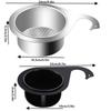 Stainless Steel Swan Sink Strainer Basket Kitchen Sink Garbage Hanging Filter Swan Dry And Wet Separation Hook Drain Rack