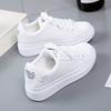 2025 Spring/summer New Women's Shoes PU Leather Breathable Sporty Casual Shoe Board Shoes Student White Shoes INS Low-top