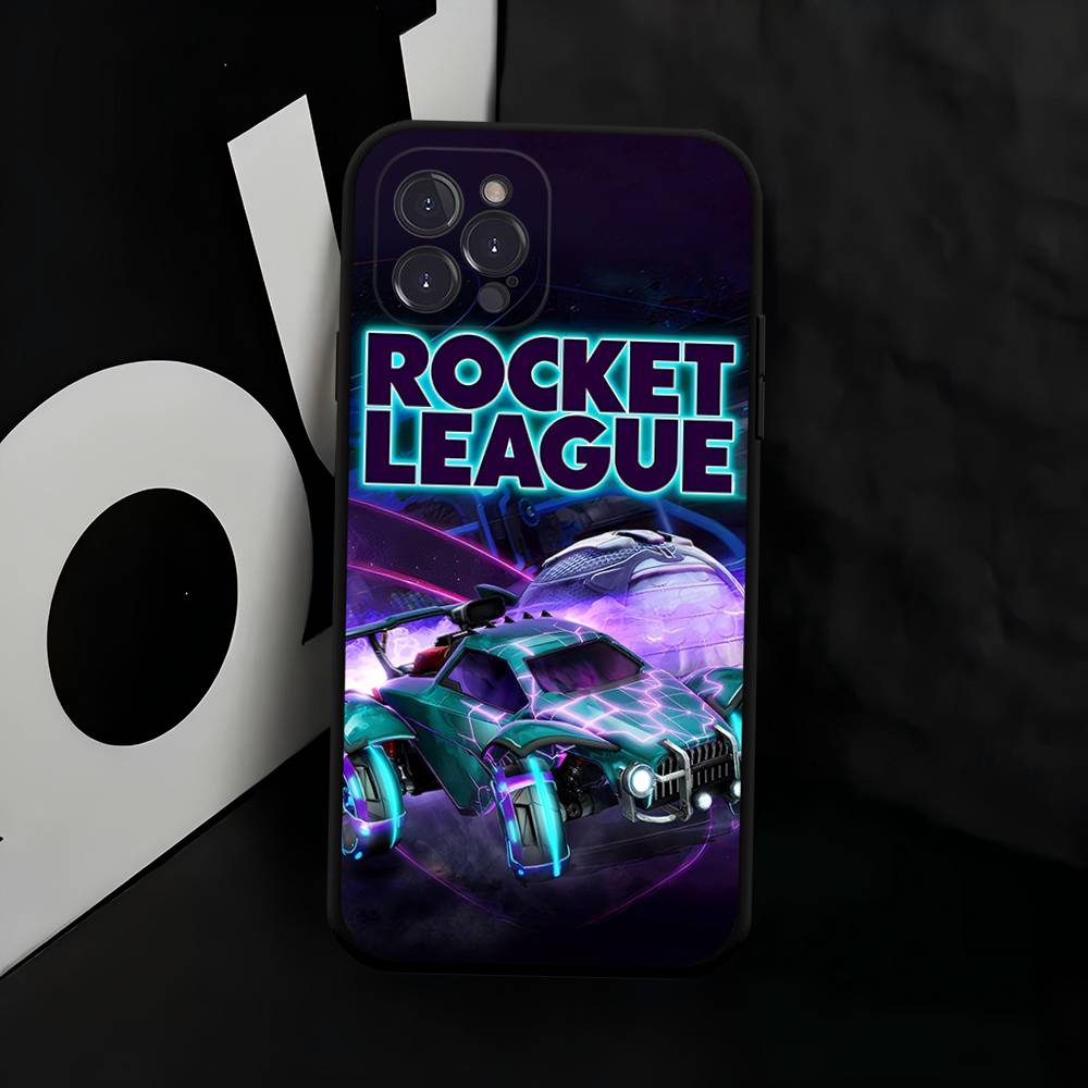 Игровой Чехол для Телефона R-Rocket League Черный Мягкий Силикон ТПУ Чехол для Телефона Для IPhone 11 12 13 14 15 16 17 Pro Plus Mini Max