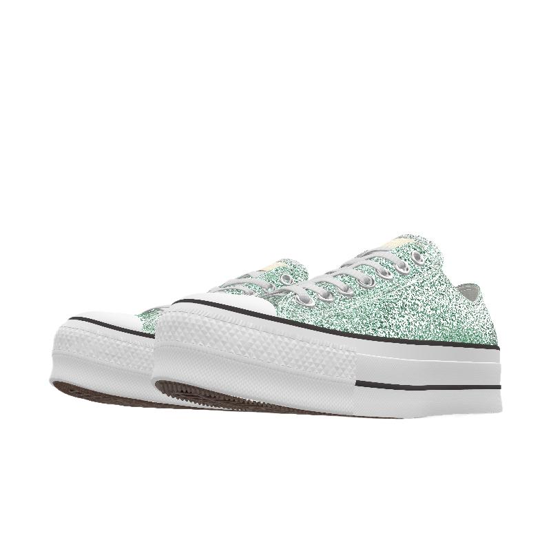 Converse Chuck Taylor All Star Lift Platform Low Glitter By You кроссовки унисекс многоцветные A12076C