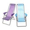 4 Colors Foldable Beach Chair Model Mini Dolls House Furniture Decoration  Outdoor Dollhouse