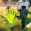 1 Pair Rubber Kids Goalie Gloves Finger Protection Goalkeeper Gloves   Play Football