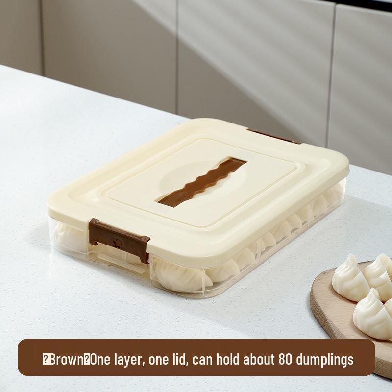 Dumpling Quick-Freeze Multi-Layer Storage Box for Freshness Preservation