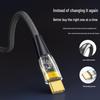 120 Вт Прозрачный Плетеный Кабель Super Fast Charging, Совместимый с Двойным Type-C и Apple PD, для Huawei, Трансграничный Стиль