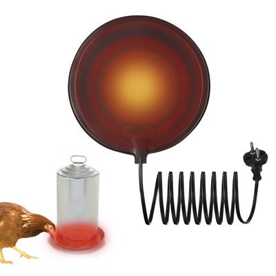 Подогреваемая подставка для поилки для птиц 20 Вт, защита от замерзания, легко моется, силиконовый нагреватель для поилки для кур