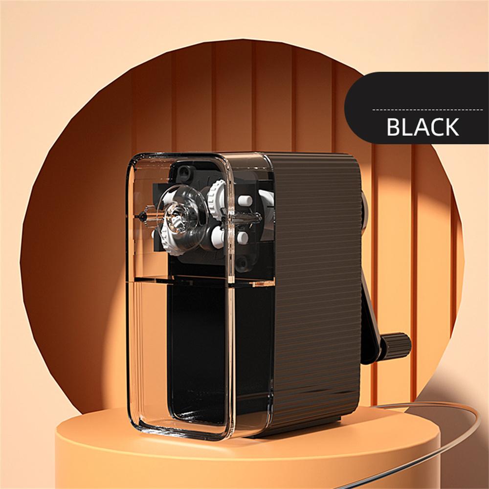 Точилка для карандашей, Точилка для эскизных карандашей, Точилка для карандашей, Вращающаяся ручка, Ручная, Автоматическая подача грифеля, Черная