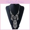 Simulation Ethnic Style Gemstone Decoration Women Necklace With Tassel Design