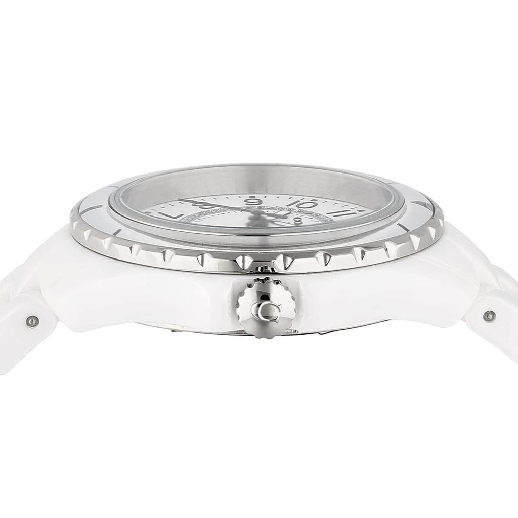 Coach PRESTON Black Quartz Water Mineral White Watch, 33mm, Ceramic, Dial, Movement, Resistant, Glass, Women's, (Product Code 14503462)