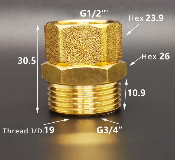DN15 DN20 DN25 1/2" 3/4" 1" BSP Наружная Внутренняя Муфта-Переходник Угольник Латунный Сантехнический Фитинг Соединитель Дом Сад Вода