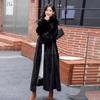 2024 Winter Extended Faux Fur Coat for Women To Look Thin and Imitate Mink Fur Coat