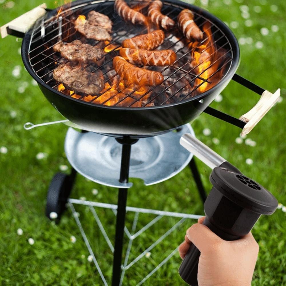 Strong Wind Power Electric Air Blower Lightweight Design Handheld Fire Starter Durable Construction Efficient Ignition