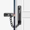 Security Door Chain Lock Sturdy Door Lock Latch for Inside Door Stainless Steel Hotel Door Lock with Spring Button Door Locks for Kids Safety