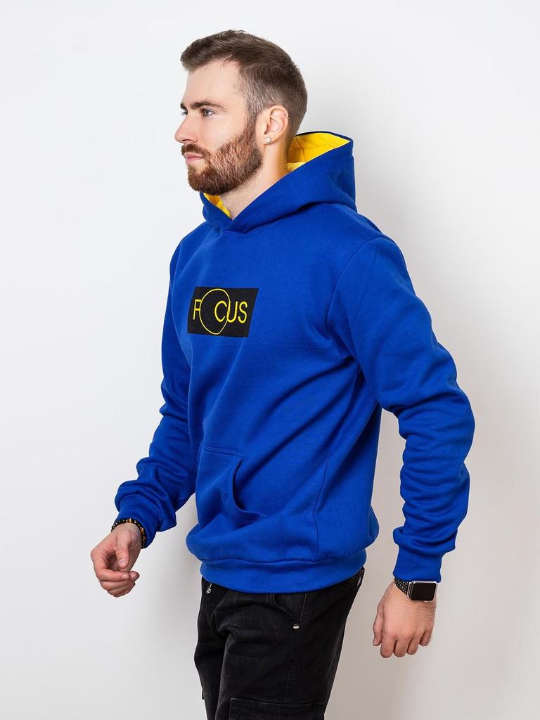 Трикотажное теплое худи  с принтом ISSA Plus