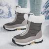 Women's High-Top Winter Snow Boots - Thickened, Velvet Warm, Mid-Tube, Large-Size Cotton Short Boots