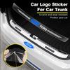 1Pcs Transparent Car Trunk Badge Protective Sticker Auto Goods For Focus Mondeo Kuga Fiesta MK7 Escort Explorer Edge 2 4 MK2 MK4