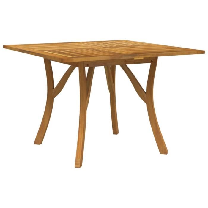 VidaXL Garden Table 110x110x75 Cm Solid Acacia Wood 363305