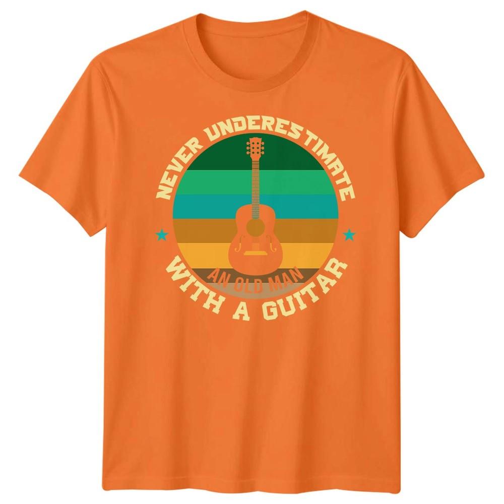 Never Underestimate An Old Unisex With A Guitar Guitarist Hobbies Unisexs Tee