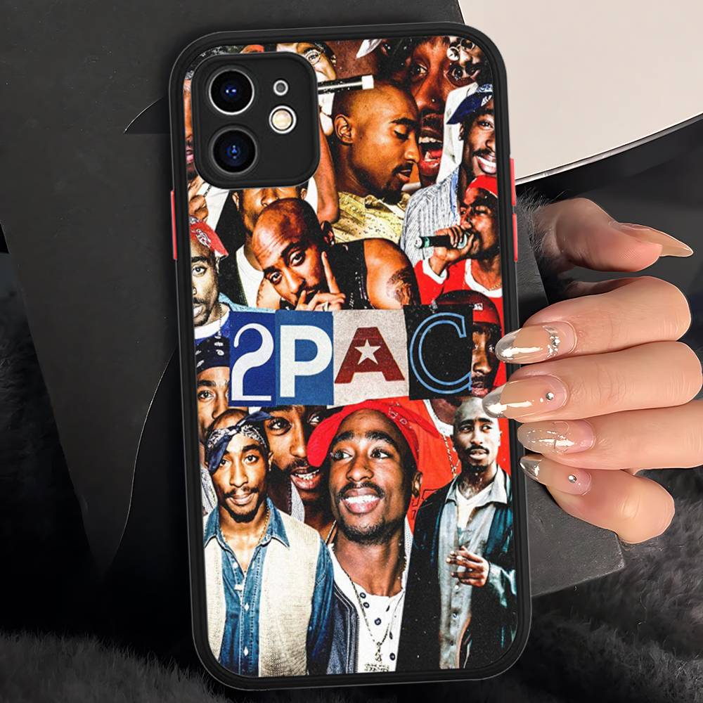 Американский рэпер T-Tupac S-Shakur Матовый прозрачный чехол для телефона Для IPhone Case 16 15 14 13 12 11 Pro Max X XS Max Plus