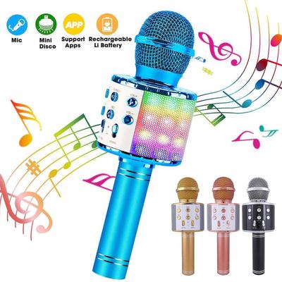Беспроводной микрофон, ручной микрофон, КТВ, USB-плеер, профессиональный динамик, портативный караоке, рождественская запись, микрофон для домашней вечеринки