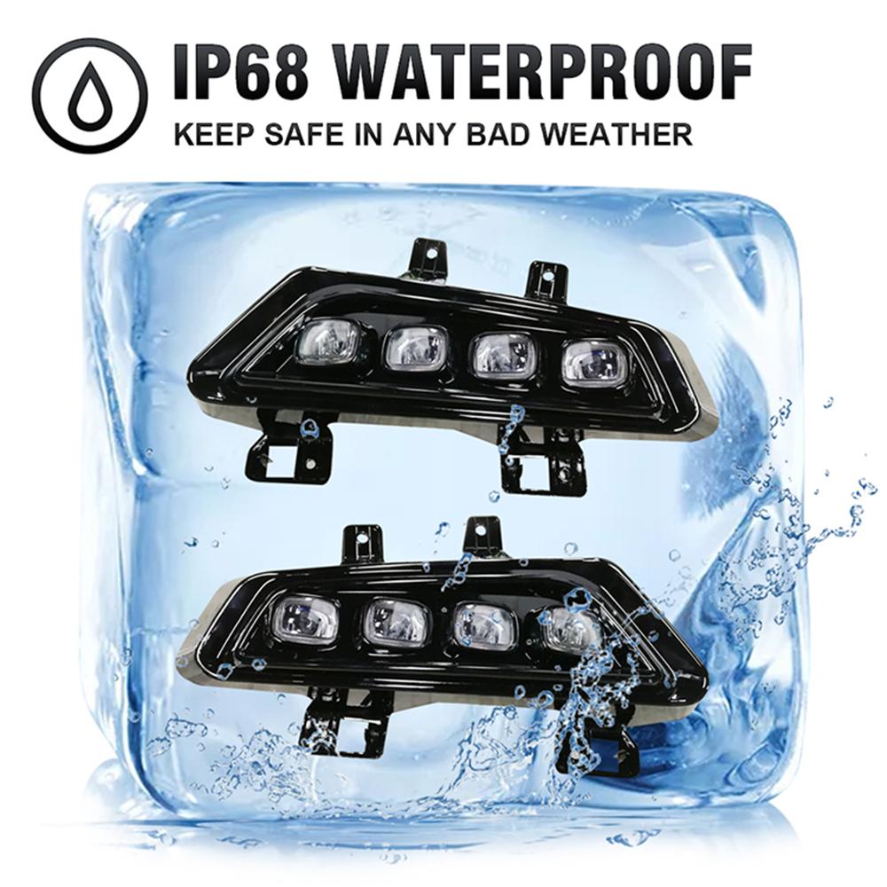 LED Bumper Driving Running Lights Flowing Turn Headlight For Ford F150 Raptor 22