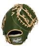 Rawlings PRO EXCEL GR5FHECM53 Baseball First ML Throw HOH® –Color Palette- Glove, Soft, Base, Green, 11.75 Inches, Left-Handed