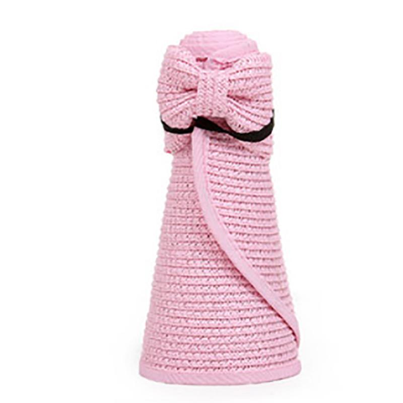 New Women Summer Visors Hat Foldable Sun Hat Wide Large Brim Beach Hats Straw Hat Chapeau Femme Beach UV Protection Caps