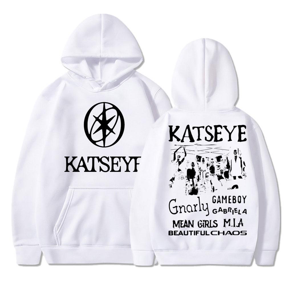 Женская Kpop Katseye Красивый Хаос Альбом Графическая Толстовка Мода Харадзюку Спортивная Одежда Женский Корейский Оверсайз Флисовый Спортивный Костюм