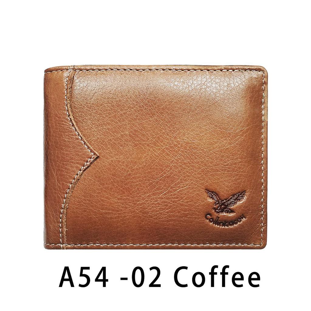 Мужской ретро-складной кошелек из натуральной кожи и держатель для карт