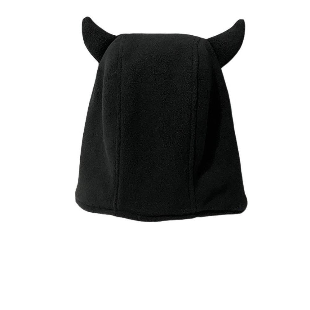 Ear Protection Lei Feng Cap Solid Color Winter Pullover Cap Fashion Demon Ear Hat Autumn/Winter