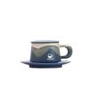 Gradually Change Coffee Cup And Saucer Set Ceramic With Lid Home Office Afternoon Tea Cup Couple Gift