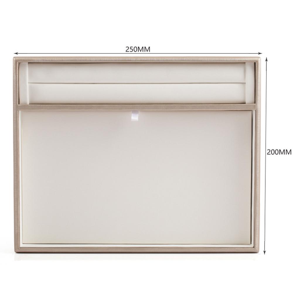 Штабелируемый лоток для ювелирных изделий из искусственной кожи, органайзер, ожерелье