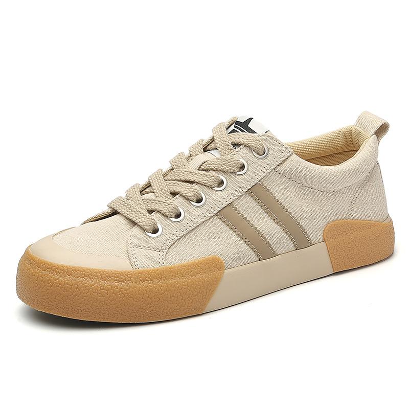 Весенние новые мужские туфли корейского дизайна Niche повседневные мужские парусиновые туфли низкие туфли на плоской подошве со шнуровкой мужские