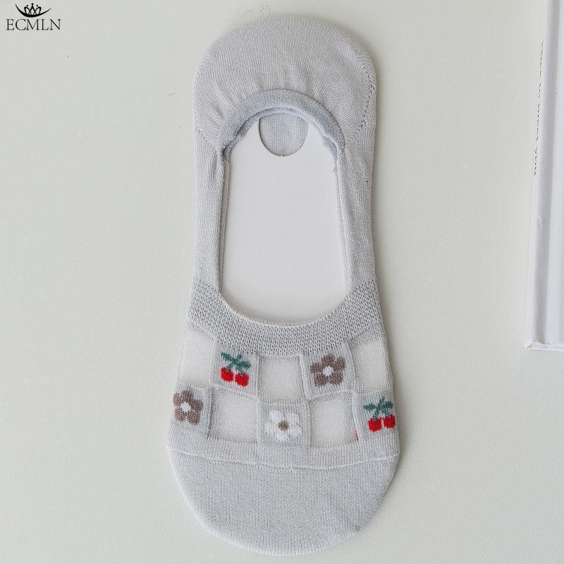 Womens Sheer Ankle Socks Girls Lace Mesh Nylon Socks Ultrthin Transparent See Through Summer Sock