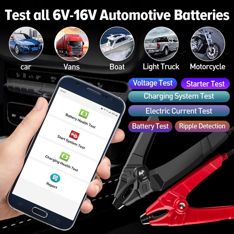 LAUNCH BST360 12V Car Battery Tester Automotive Cranking Charging Scanner Tools for CRP919E BT/PRO ELITE/PRO V5.0/PRO3S+ V5.0...
