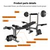 Standard Weight Bench, Bench Press Set with Preacher Curl Pad and Leg Developer, Weight Lifting Equipment for Home Gym Full-Body Workout