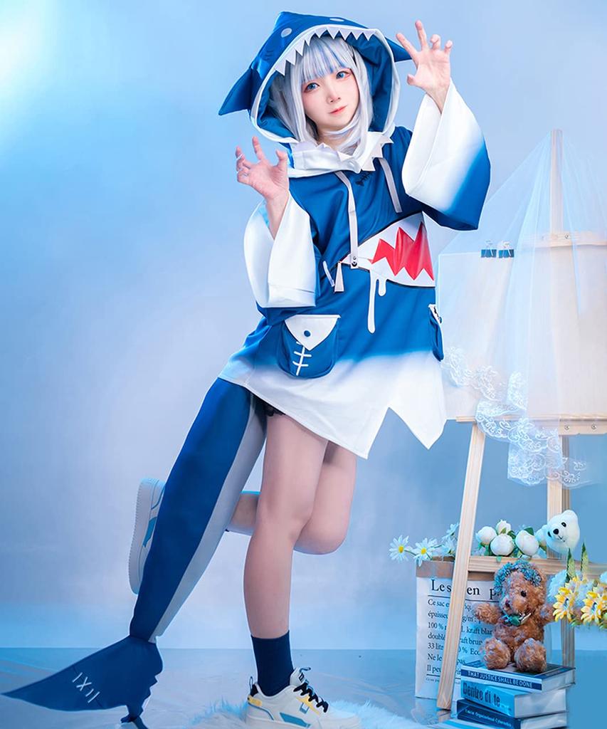 Hololive Косплей Гор Гура с париком [milky time] Same-chan (L)