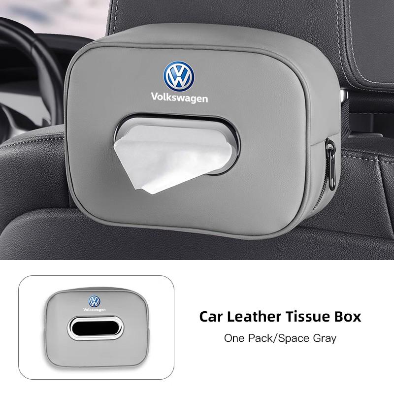 Valve Stems Caps Leather Car Tissue Box Sun Visor Seat Back Hanging Bag Accessories For Volkswagen VW RLine R GTI Golf Amarok Ph zg1