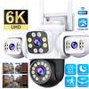 LS VISION 6K UHD WiFi IP-камера наружная 12 МП три экрана три объектива обнаружение типа человека ИИ автоматическое отслеживание мониторинг безопасности IP CCTV