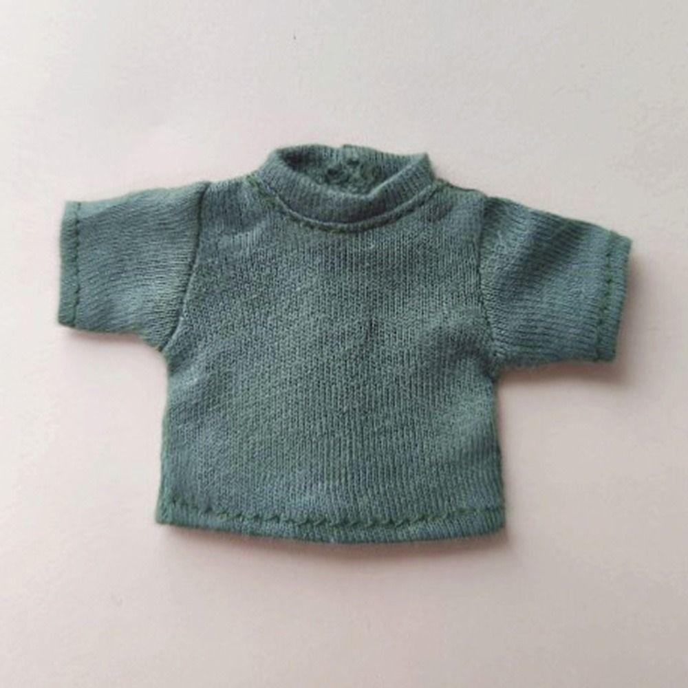 Pants T-shirt Suits for Obitsu11 Doll Denim Pants Fashion Overalls Doll Clothes Knitted Tops
